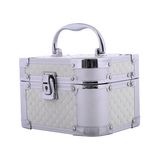 Cosmetic Case High Quality PU Lattice Pattern