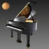 Solid Wood Piano with Stool
