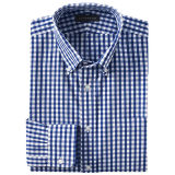 Smart Blue Checks Buttondown Men's Classic Shirt (WXM293)