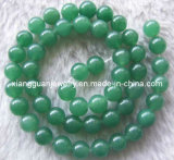 Round Green Malaysia Jade Loose Beads (XG-LC025)