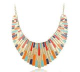 Fashion Jewelry Multi Color Alloy Necklace (XL8701)