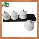 Ceramic Spice Jar Four Pieces Set