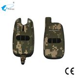 New Fishing Wireless Leaf Camo Carp Fishing Bite Alarm Set with Night Light Running LEDs