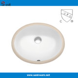 Cupc Approved Oval Undermount Bathroom Sinks (SN005)