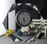 Crystal Decorative Hexagon K9 Crystal Clock (KS06039)