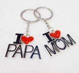 2015 New Fashion New Design English Letters Metal Key Chain