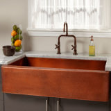 Classic Handmade Double Single Pure Copper Kitchen Sink (YX1561)