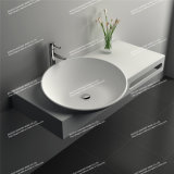 Lowes Bathroom Solid Surface Small Corner Wash Basin/Sink (JZ9026)