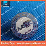 Factory Established in 2003 Blue Aatyc Enamel Round Metal Custom Lapel Pin