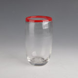 520ml Color Rim Handmade Water Glass