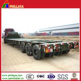 120t Gooseneck Drop Side Heavy Duty Truck Semi Low-Loader Trailer