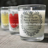 Soy Scented Romantic Glass Candle for Anniversary