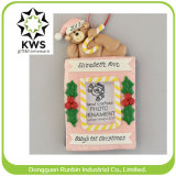 Personalized Photo Frame Baby's First Christmas Girl Polymer Clay Christmas Gift
