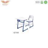 High Quality Plastic School Desk with Chair (KZ-Y26)