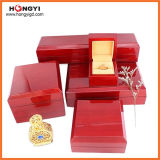High-End Luxe Lacquered Full Set Box Red Glossy Finishing Lacquered Jewelry Box