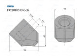 C20HD Block Trencher Machine Cutting Tool