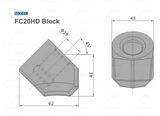 C20HD Block Trencher Machine Cutting Tool