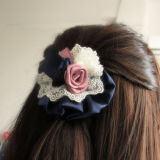 Sequin Boutique Big Hair Bow Girls Fashion Chiffon Lace Flower Hair Clips China Wholesale Hair Accessories