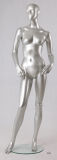 Silver Abstract Male Mannequin for Window Display