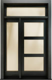 Contemporary Style Solid Wooden Glass Door