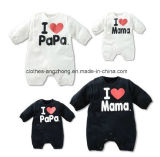 Baby Girl and Boys Rompers Love Mama and Papa Clothes (AZBR-02)