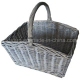 Natural Rectangular Steamed Willow Picnic Basket