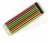 Neon Color Hb Pencil with Strip Barrel