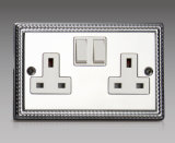 Luxurious Design Double 13A Switched Socket
