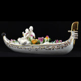 Ceramic Figure Porcelain Figure Miniature Boat Wedding Gifts Fine Porcelain (0624-1)
