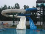 Open Spiral Slide in Holiday Resort