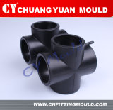 PE cross pipe fitting moulds