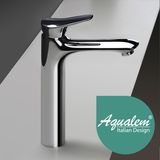 Leaf Tall Brass Single Handle Basin Mixer Tap Basin Faucet