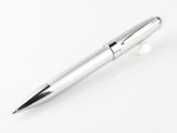 Silver Metal Gift Twist Ball Pen with Crystal on Top