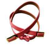 Fanshion Trend Pink PU Leather Belt for Dress Shirt (HJ0170)
