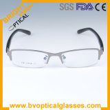 Man's Haf Rim Metal Optical Eyewear Glasses