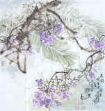 Chinese Colour Ink Landscape Painting for Decoration