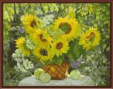 Sunflower Oil Paintings, DIY Painting by Numbers New Flower Design Gx6289