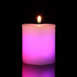 Pillar Heart Cheap LED Candles Romantic Blue Valentine Christmas Wedding Decoration