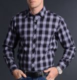 100%Cotton Casual Short Sleeves Men's Flannel Shirt