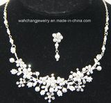 Rhinestone Handmade Wire Necklace Set H-1116