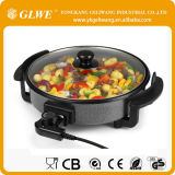 Full Glass Cover Electric Frying Pan/Electric Pizza Pan