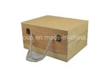 Customized Pinewood Six-Bottle Wooden Wine Box