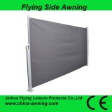 Manual Retractable Awning-Outdoor Retractable Wind Screen Side Awning for Balcony