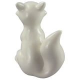 Animal Shaped Porcelain Craft, Ceramic Fox 6546