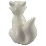 Animal Shaped Porcelain Craft, Ceramic Fox 6546