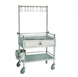 Trolley Cart Barrow Stainless Steel Stamping Bending Welding Three Layers Universal Wheel Medical Equipment