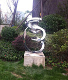 Outdoor Garden Sculpture in Stainless Steel
