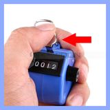 Golf Handheld Manual 4 Digit Number Hand Tally Counter Clicker (Counter-02)