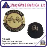 Custom Bronze-Plated with Two Raised Lions Badge