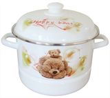 Enamel Steamer Pot with Rack (CY754D)